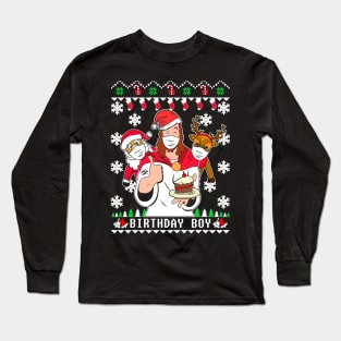 Birthday Boy Christmas Sweater. Funny Christmas Sweater 2020. Long Sleeve T-Shirt